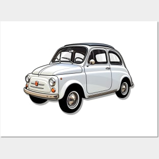 Classic Fiat 500: Timeless Symbol of Italian Style Posters and Art